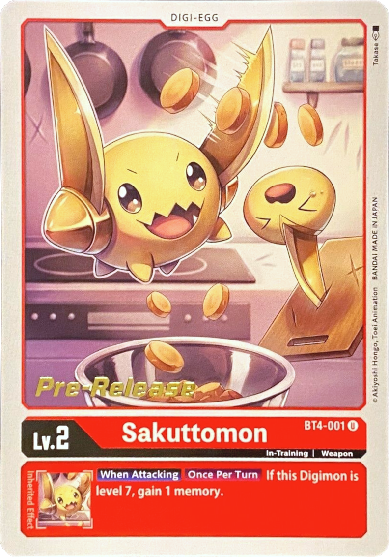 Sakuttomon [BT4-001] [Great Legend Pre-Release Promos] | Black Swamp Games