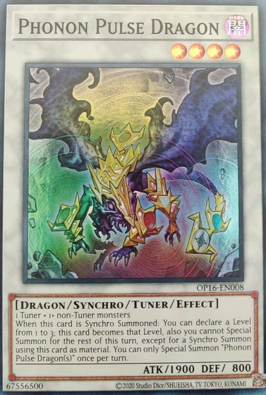 Phonon Pulse Dragon [OP16-EN008] Super Rare | Black Swamp Games