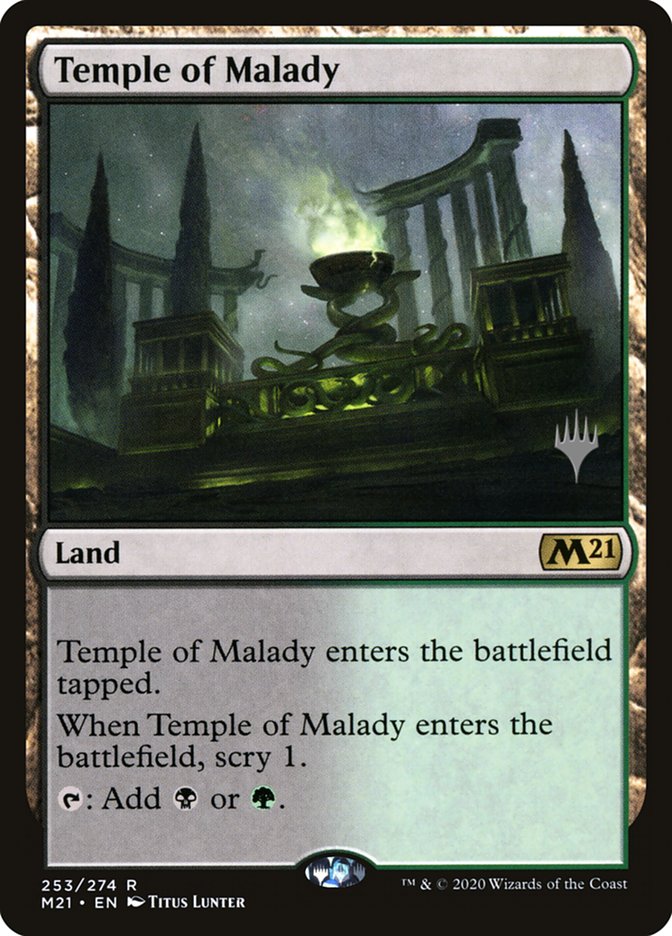 Temple of Malady (Promo Pack) [Core Set 2021 Promos] | Black Swamp Games