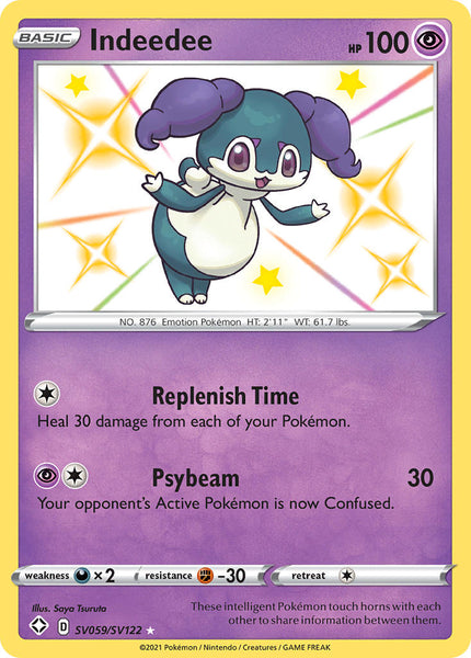 indeedee pokemon card Indeedee (SV059/SV122) [Sword & Shield: Shining Fates] – Black Swamp Games