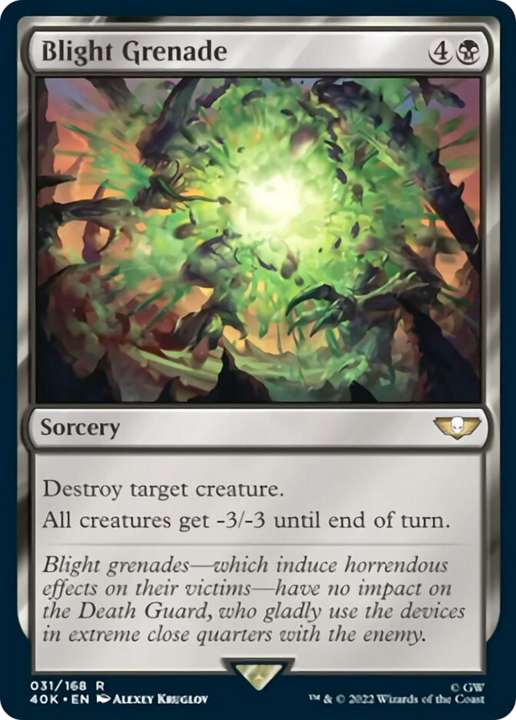 Blight Grenade (Surge Foil) [Universes Beyond: Warhammer 40,000] | Black Swamp Games