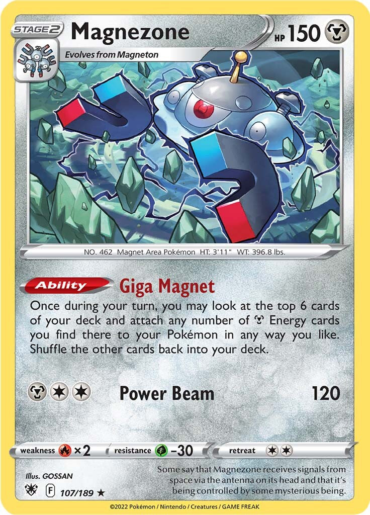 Magnezone (107/189) (Theme Deck Exclusive) [Sword & Shield: Astral Radiance] | Black Swamp Games