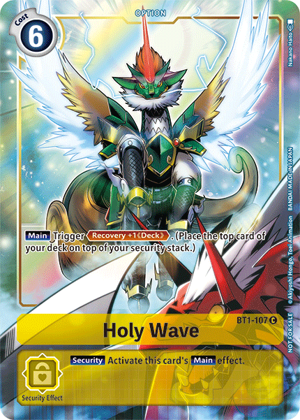 Holy Wave [BT1-107] (Dash Pack) [Release Special Booster Ver.1.5 Promos] | Black Swamp Games