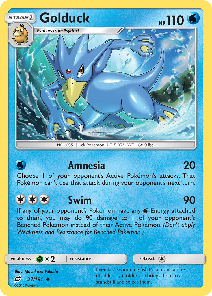 Golduck (27/181) [Sun & Moon: Team Up] | Black Swamp Games