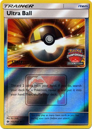 Ultra Ball (135/149) (NA Championship Promo Staff) [Sun & Moon: Base Set] | Black Swamp Games