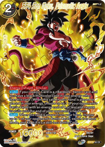 SS4 Son Goku, Prismatic Aegis [EX19-36] | Black Swamp Games