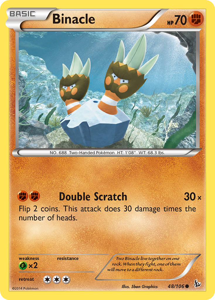 Binacle (48/106) [XY: Flashfire] | Black Swamp Games