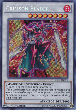 Crimson Blader [LC5D-EN074] Secret Rare | Black Swamp Games