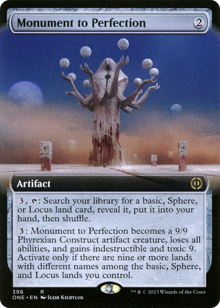 Monument to Perfection (Extended Art) [Phyrexia: All Will Be One] | Black Swamp Games