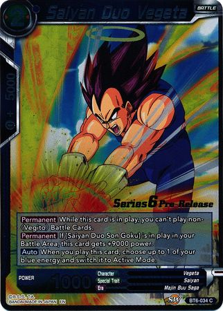 Saiyan Duo Vegeta [BT6-034_PR] | Black Swamp Games