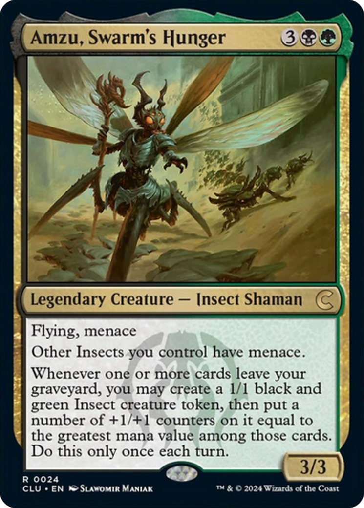 Amzu, Swarm's Hunger [Ravnica: Clue Edition] | Black Swamp Games