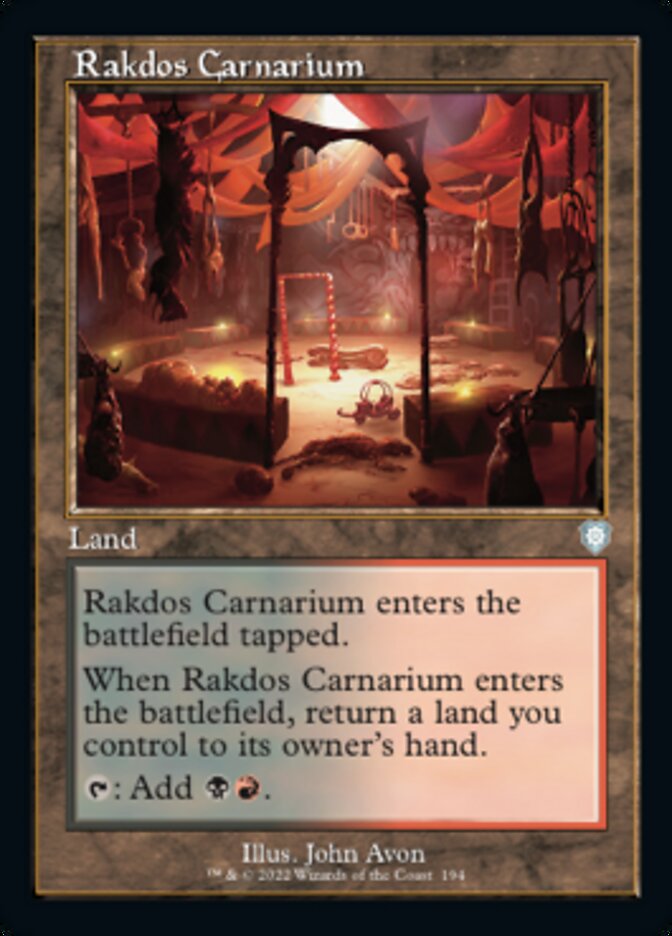 Rakdos Carnarium (Retro) [The Brothers' War Commander] | Black Swamp Games