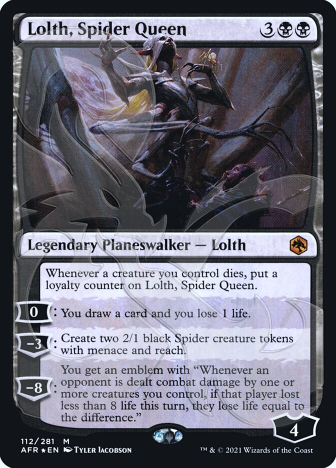 Lolth, Spider Queen (Ampersand Promo) [Dungeons & Dragons: Adventures in the Forgotten Realms Promos] | Black Swamp Games