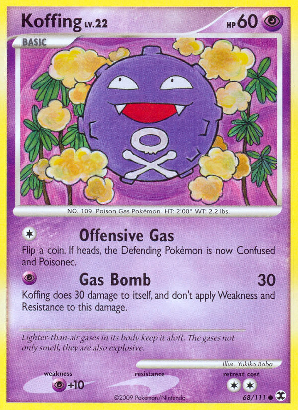 Koffing (68/111) [Platinum: Rising Rivals] | Black Swamp Games