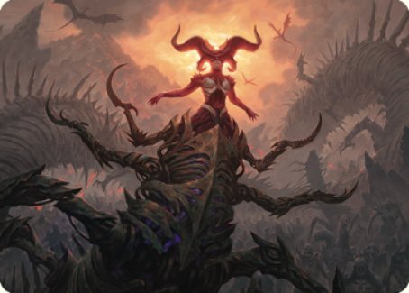 Sheoldred, the Apocalypse Art Card [Dominaria United Art Series] | Black Swamp Games