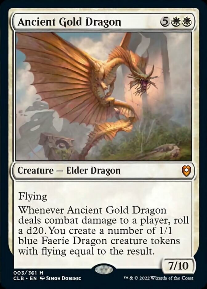 Ancient Gold Dragon [Commander Legends: Battle for Baldur's Gate] | Black Swamp Games