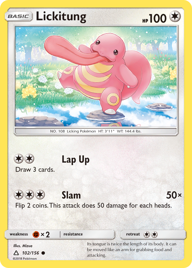 Lickitung (102/156) [Sun & Moon: Ultra Prism] | Black Swamp Games