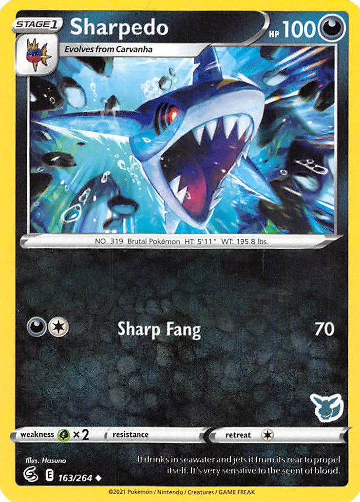 Sharpedo (163/264) (Eevee Deck) [Battle Academy 2022] | Black Swamp Games