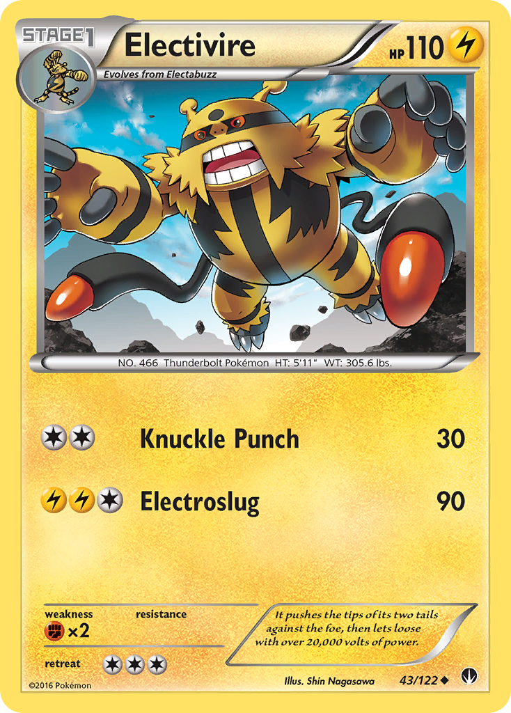 Electivire (43/122) [XY: BREAKpoint] | Black Swamp Games