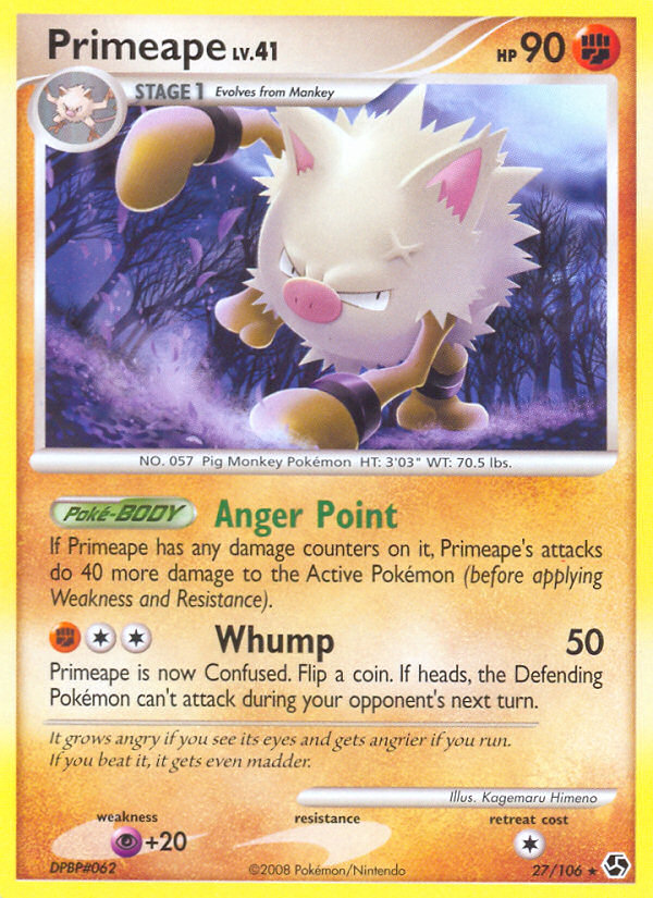 Primeape (27/106) [Diamond & Pearl: Great Encounters] | Black Swamp Games