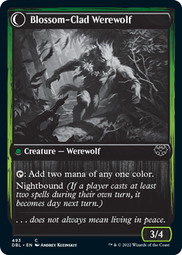 Weaver of Blossoms // Blossom-Clad Werewolf [Innistrad: Double Feature] | Black Swamp Games