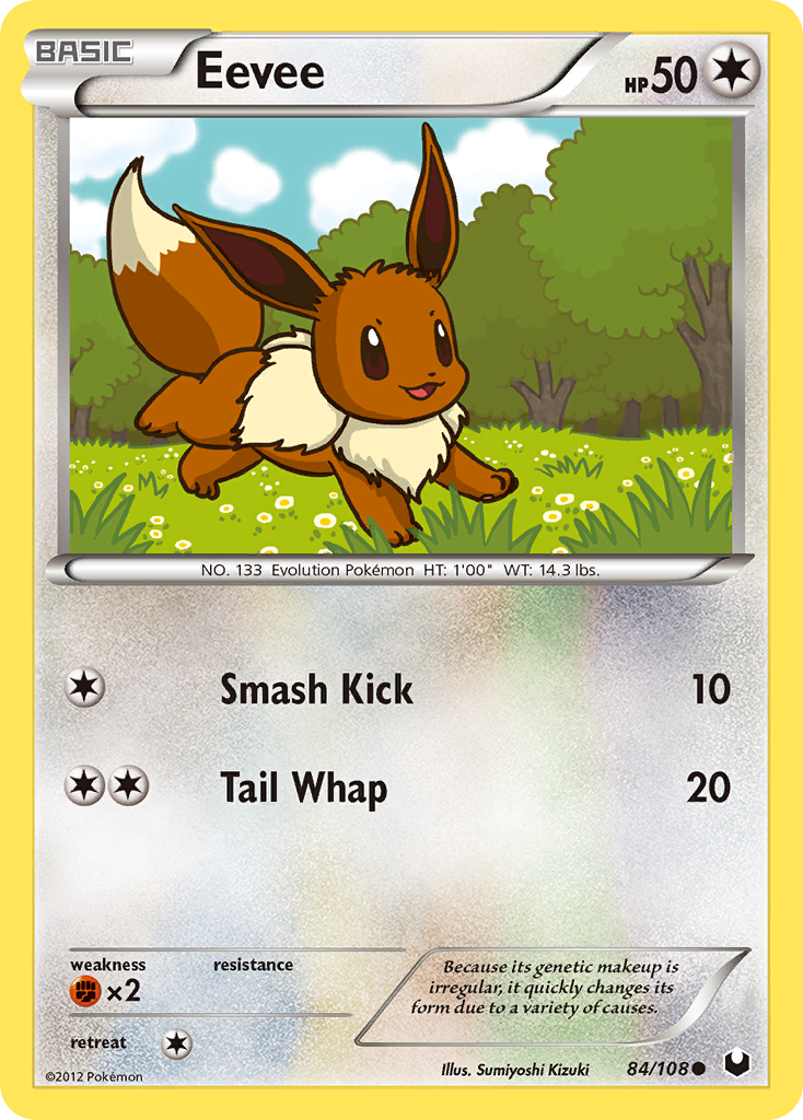Eevee (84/108) [Black & White: Dark Explorers] | Black Swamp Games