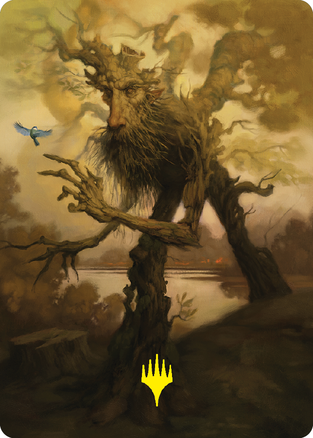 Treefolk Token Art Card (Gold-Stamped Signature) [The Lord of the Rings: Tales of Middle-earth Art Series] | Black Swamp Games