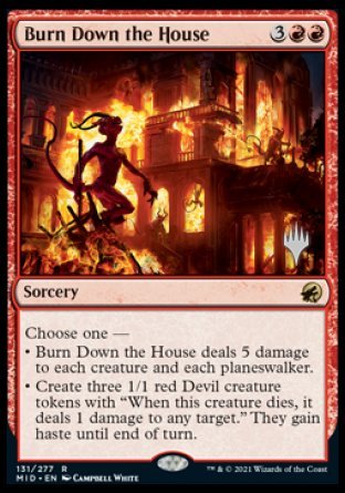 Burn Down the House (Promo Pack) [Innistrad: Midnight Hunt Promos] | Black Swamp Games