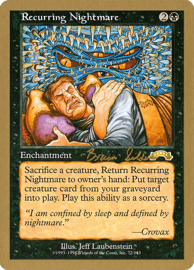 Recurring Nightmare (Brian Selden) [World Championship Decks 1998] | Black Swamp Games