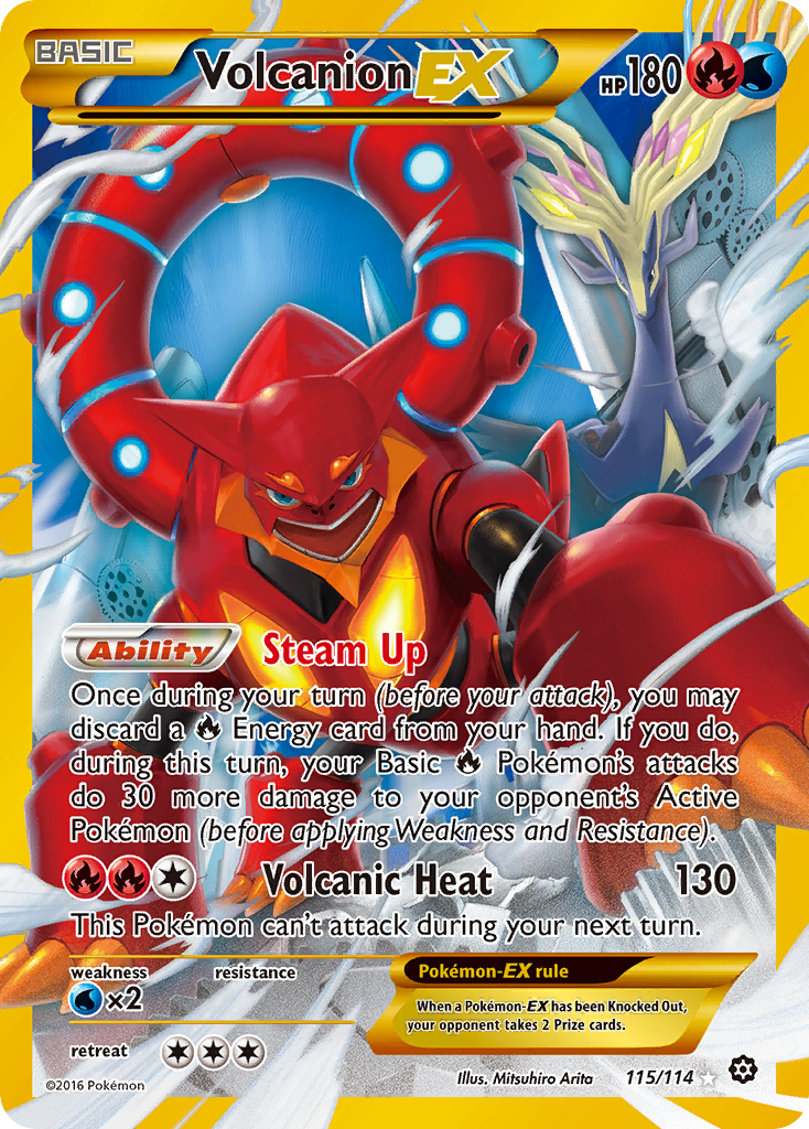 Volcanion EX (115/114) [XY: Steam Siege] | Black Swamp Games