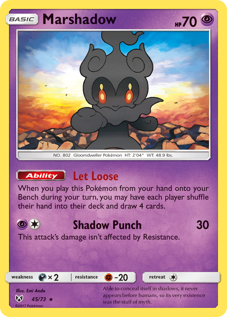 Marshadow (45/73) [Sun & Moon: Shining Legends] | Black Swamp Games