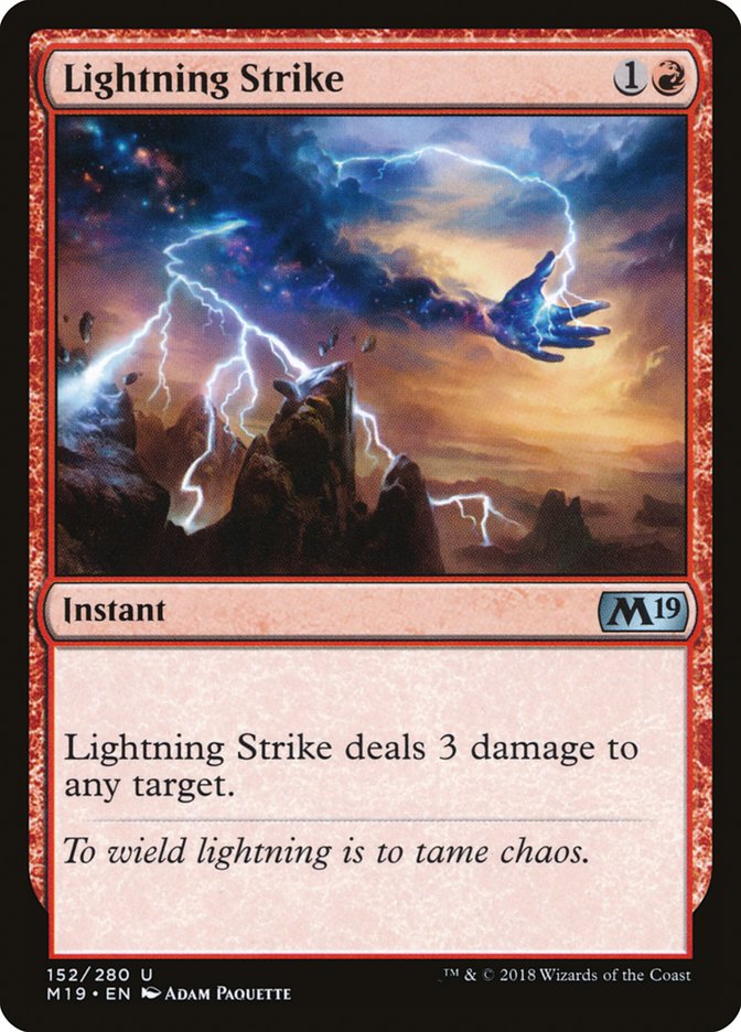 Lightning Strike [Core Set 2019] | Black Swamp Games