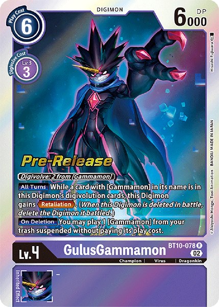 GulusGammamon [BT10-078] [Xros Encounter Pre-Release Cards] | Black Swamp Games