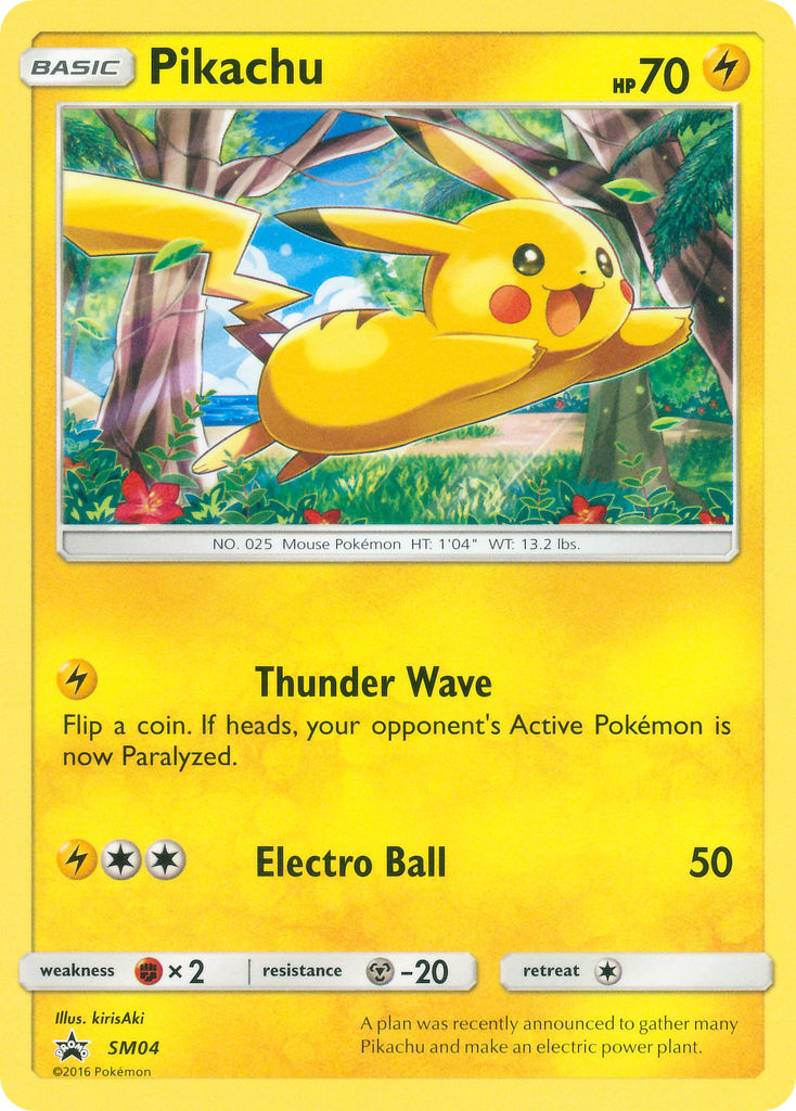 Pikachu (SM04) (Target Non Holo) [Sun & Moon: Black Star Promos] | Black Swamp Games