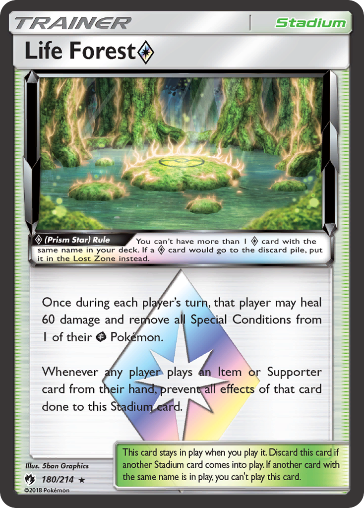 Life Forest (180/214) (Prism Star) [Sun & Moon: Lost Thunder] | Black Swamp Games