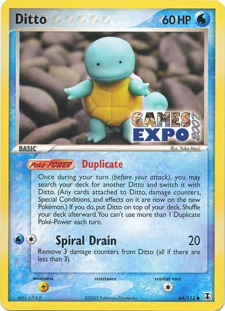 Ditto (64/113) (Games Expo Exclusive) [EX: Delta Species] | Black Swamp Games