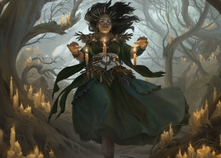 Candlegrove Witch 1 Art Card [Innistrad: Midnight Hunt Art Series] | Black Swamp Games