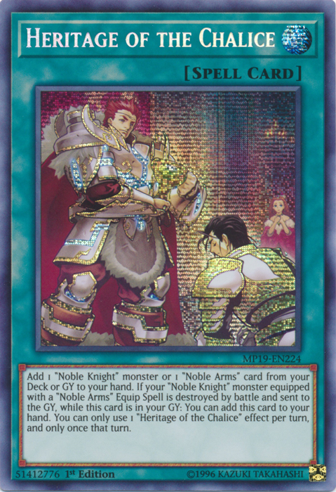 Heritage of the Chalice [MP19-EN224] Prismatic Secret Rare | Black Swamp Games