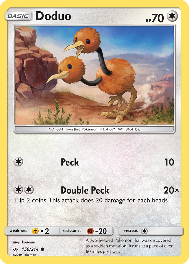 Doduo (150/214) [Sun & Moon: Unbroken Bonds] | Black Swamp Games