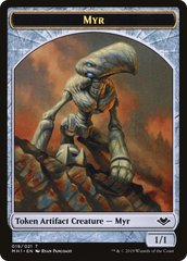 Myr // Thopter Double-Sided Token [Phyrexia: All Will Be One Commander Tokens] | Black Swamp Games