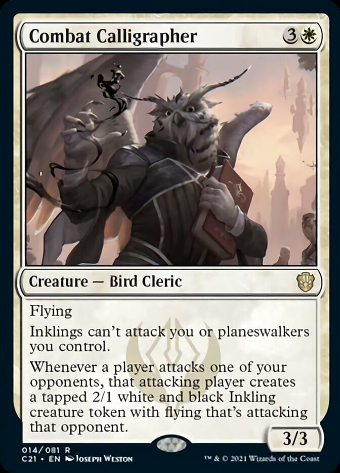 Combat Calligrapher [Commander 2021] | Black Swamp Games