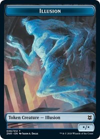 Illusion // Plant Double-sided Token [Zendikar Rising Tokens] | Black Swamp Games