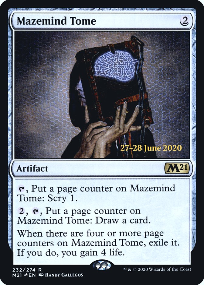 Mazemind Tome  [Core Set 2021 Prerelease Promos] | Black Swamp Games