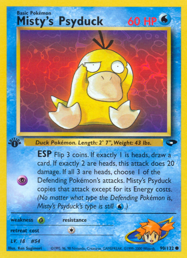 Misty's Psyduck (90/132) [Gym Challenge 1st Edition] | Black Swamp Games