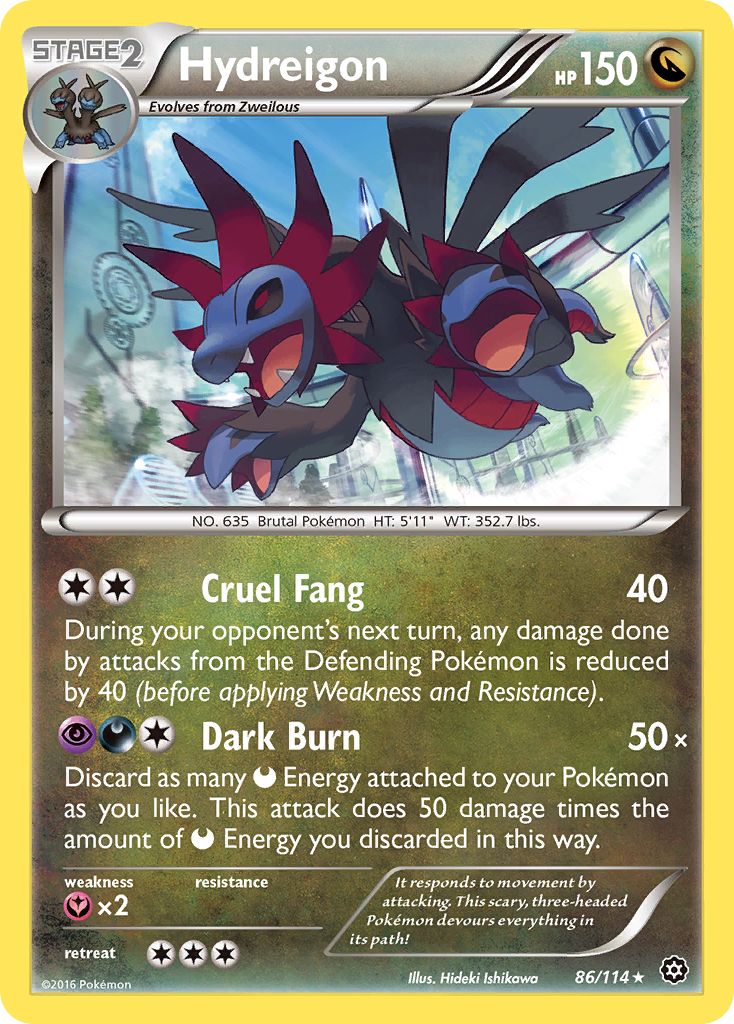 Hydreigon (86/114) [XY: Steam Siege] | Black Swamp Games