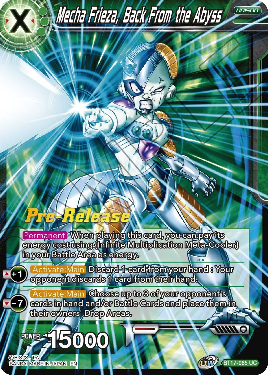 Mecha Frieza, Back From the Abyss (BT17-065) [Ultimate Squad Prerelease Promos] | Black Swamp Games