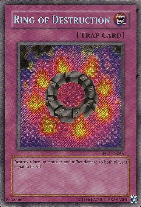 Ring of Destruction [RP02-EN066] Secret Rare | Black Swamp Games