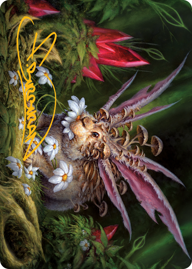 Placid Rottentail Art Card (Gold-Stamped Signature) [March of the Machine Art Series] | Black Swamp Games