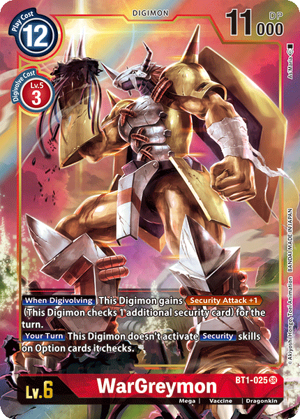 WarGreymon [BT1-025] (Alternate Art) [Release Special Booster Ver.1.0] | Black Swamp Games