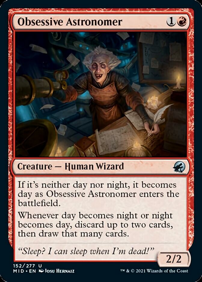 Obsessive Astronomer [Innistrad: Midnight Hunt] | Black Swamp Games